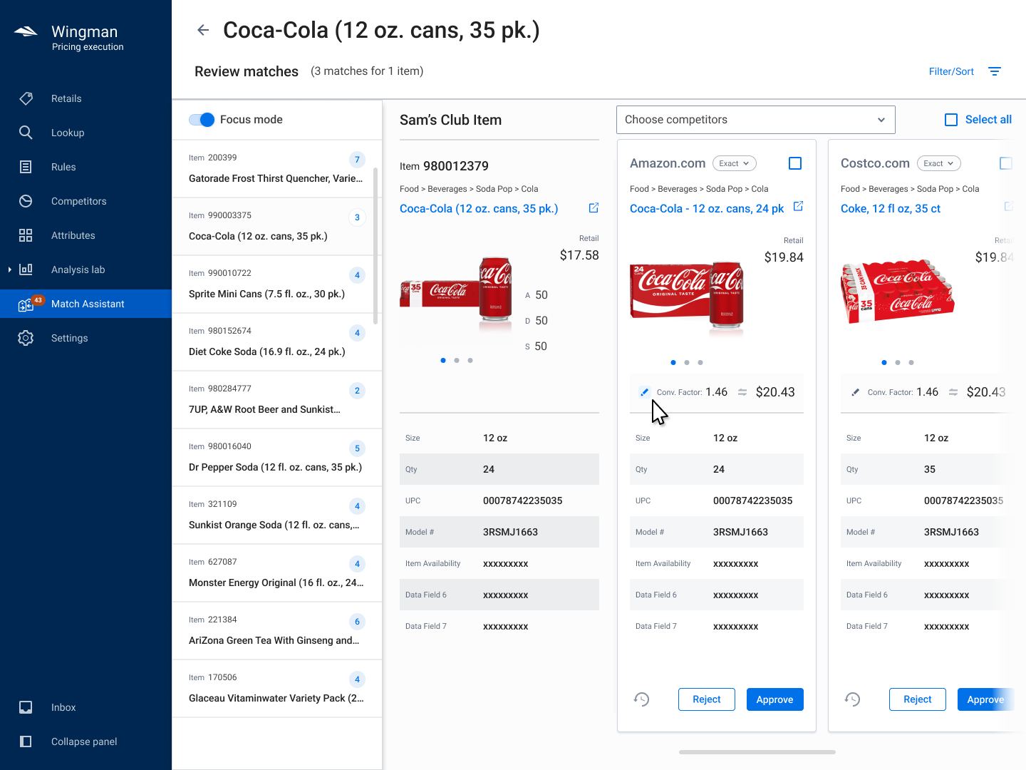 Detail Match View Shared Files Grid