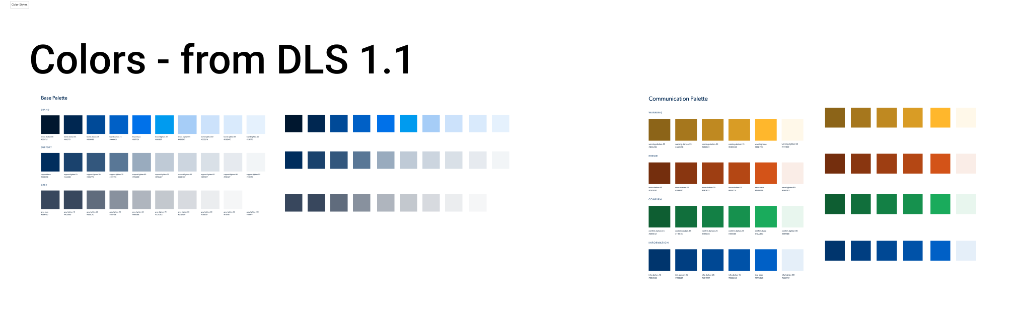 Color Styles Shared Files Grid