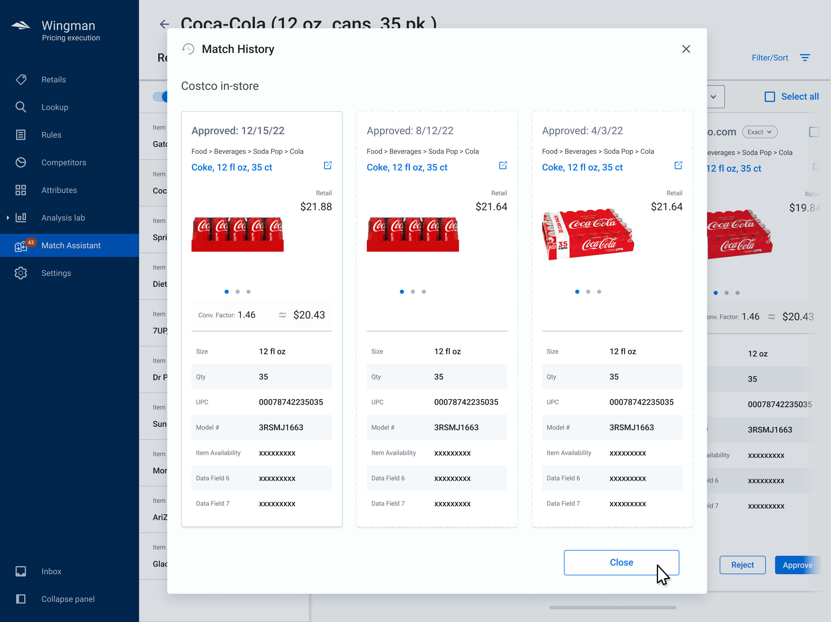 Match History Shared Files Grid