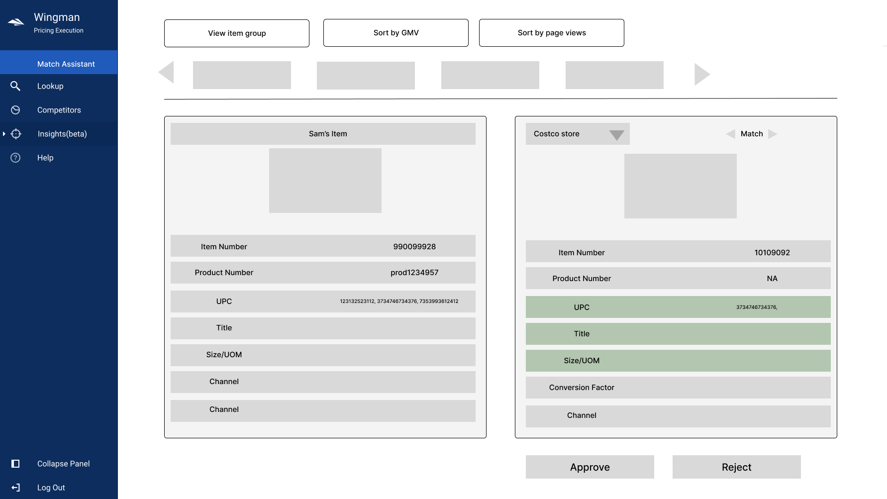 Original Wireframe Shared Files Grid