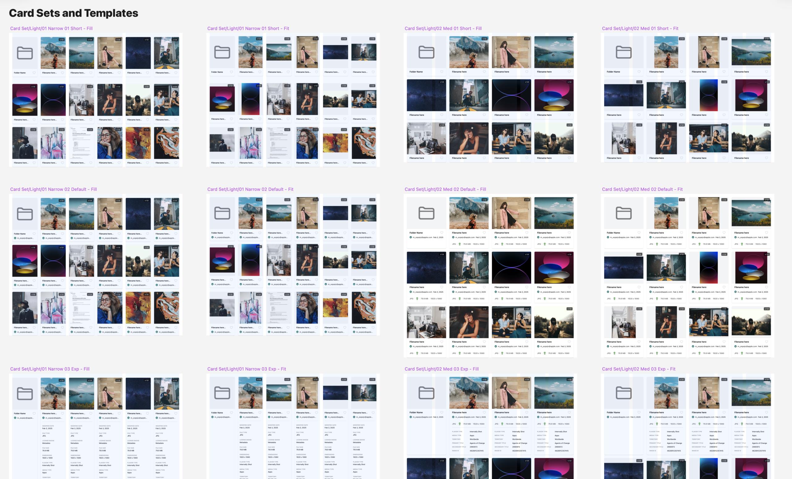 Cornerstone card sets