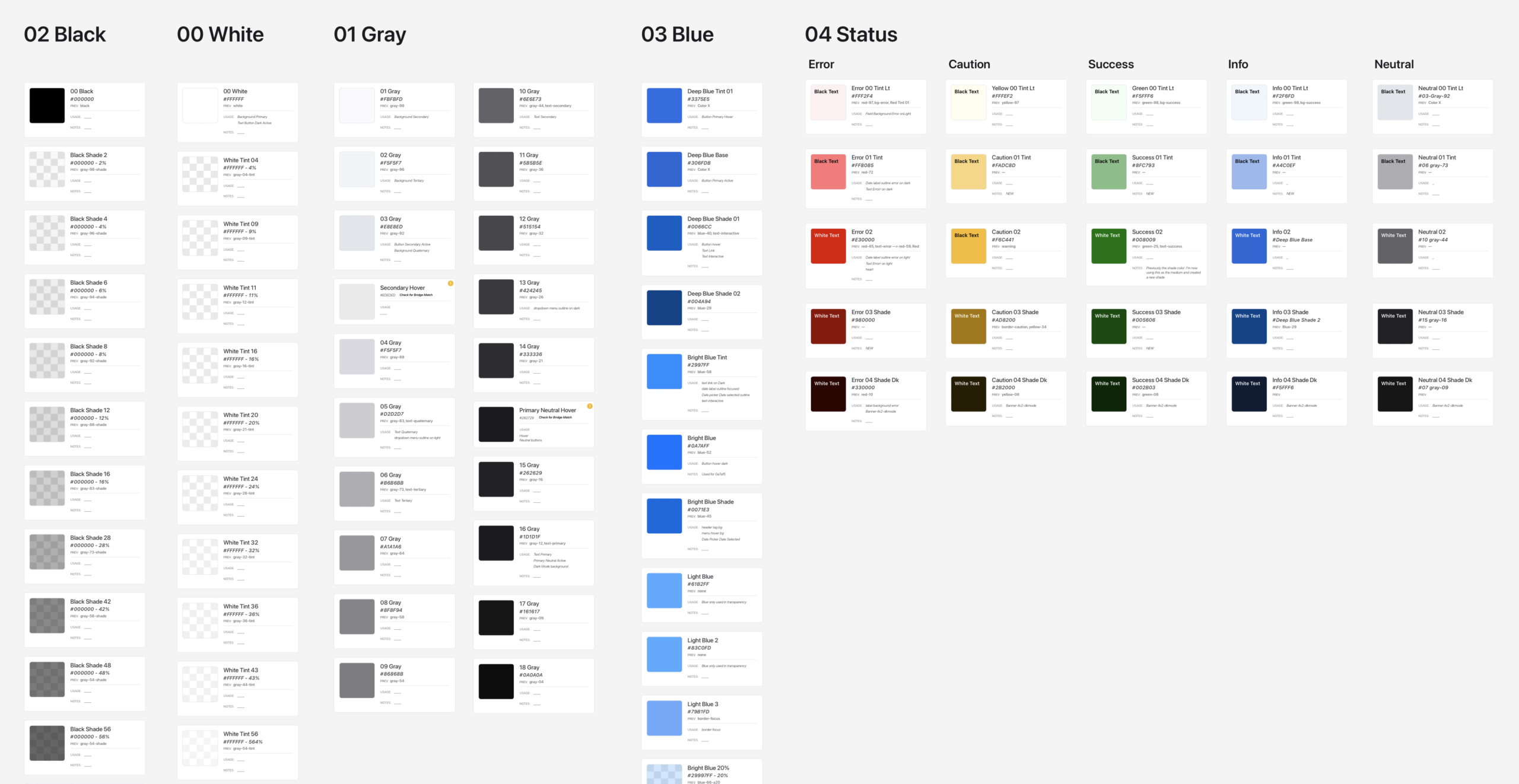 Cornerstone color palette